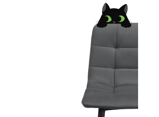 Комплект стульев полубарных Симпл 2 шт темно-серый / черный в Каменске-Уральском