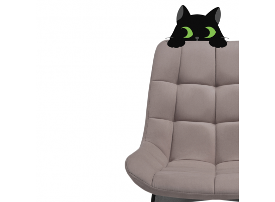 Стул на металлокаркасе Челси латте / черный в Каменске-Уральском