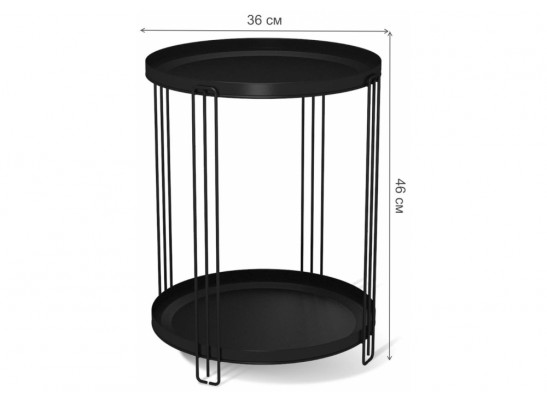 Журнальный столик SHT-CT31 черный муар в Каменске-Уральском