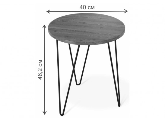 Журнальный столик SHT-CT79 светлый орех / черный муар в Каменске-Уральском