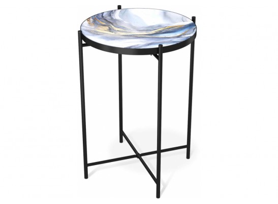 Журнальный столик SHT-CT8-3 млечный путь / черный муар в Каменске-Уральском