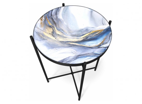 Журнальный столик SHT-CT8-3 млечный путь / черный муар в Каменске-Уральском