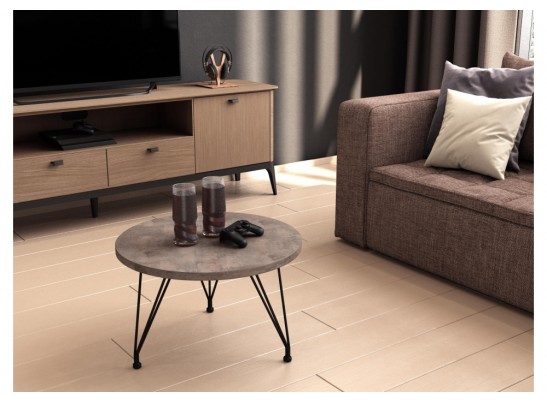 Журнальный столик SHT-CT29 хромикс бронза / черный муар в Каменске-Уральском