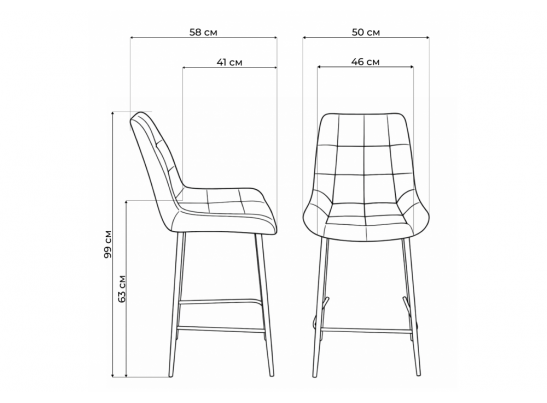Полубарный стул Челси 360 латте (zd 290) / золотой в Каменске-Уральском