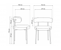 Стул на металлокаркасе Rudi white / black в Каменске-Уральском