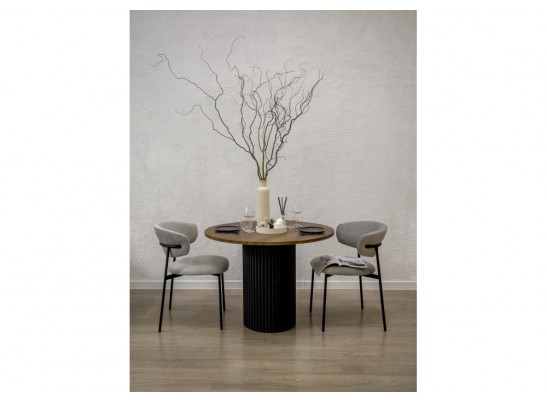 Деревянный стол Барел 89 орех кантри / черный в Каменске-Уральском