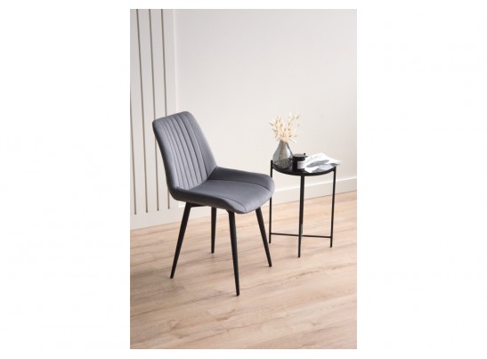 Стул на металлокаркасе Седа темно-серый (zd 995) / черный в Каменске-Уральском