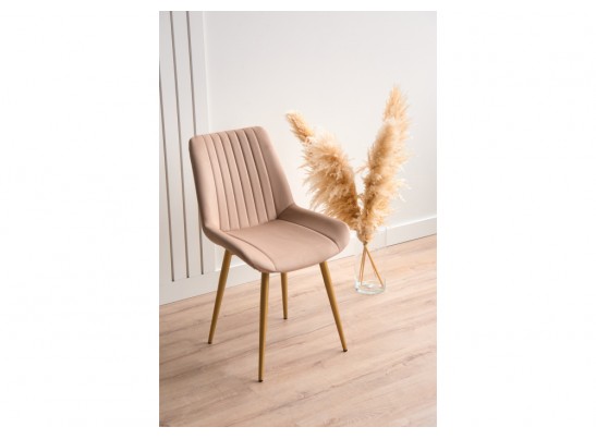 Стул на металлокаркасе Седа бежевый (zd 210) / золотой в Каменске-Уральском