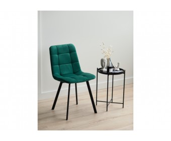 Стул на металлокаркасе Чилли зеленый / черный