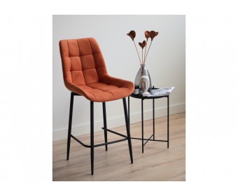 Полубарный стул Челси 360 терракотовый (zd 432) / черный