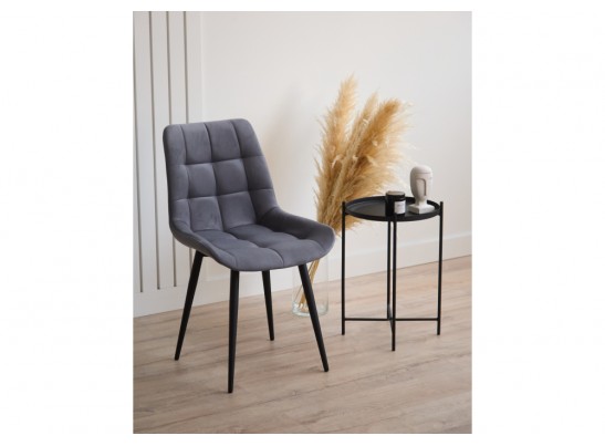 Стул на металлокаркасе Челси К темно-серый (zd 995) / черный в Каменске-Уральском