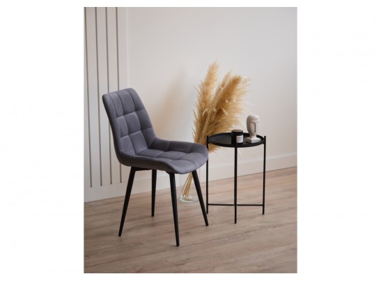 Стул на металлокаркасе Челси К темно-серый (zd 995) / черный в Каменске-Уральском