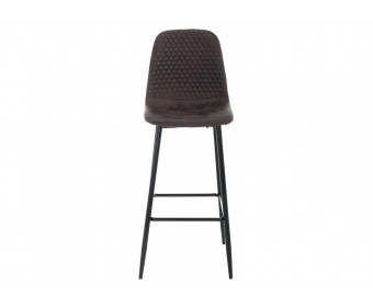Барный стул Drop black / dark brown