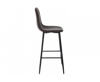 Барный стул Drop black / dark brown