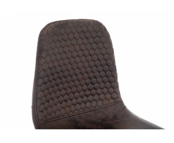 Барный стул Drop black / dark brown