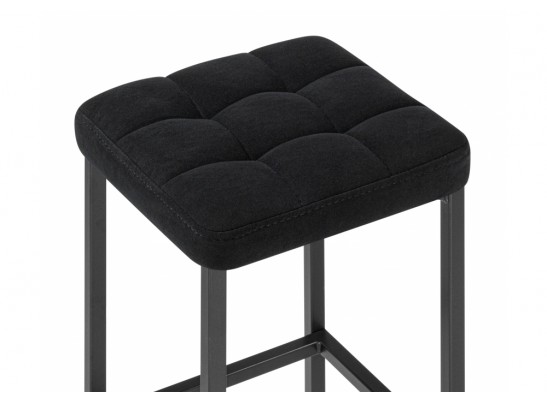 Барный стул Лофт микровелюр катания блэк / черный матовый в Каменске-Уральском