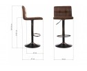 Барный стул Paskal vintage brown в Каменске-Уральском