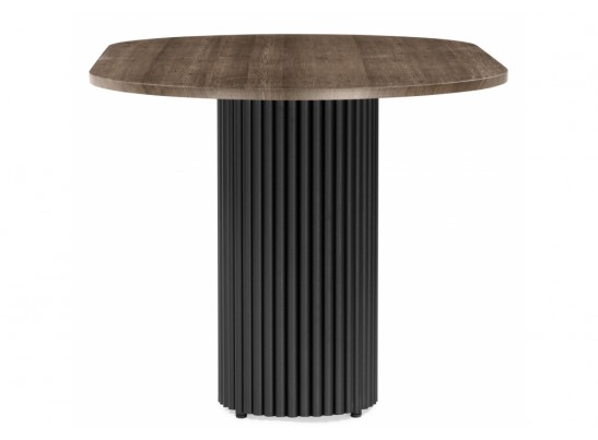 Деревянный стол Барон О 160 х 90 дуб кантри / черный в Каменске-Уральском