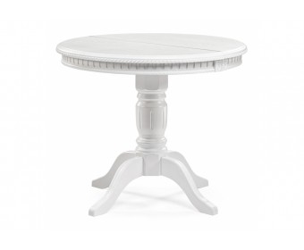 Деревянный стол Долерит круглый белый