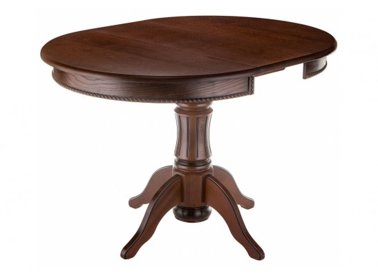 Деревянный стол Павия круглый орех / коричневая патина в Каменске-Уральском