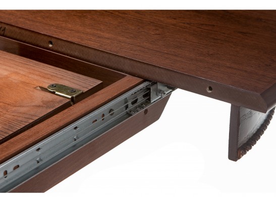 Деревянный стол Павия круглый орех / коричневая патина в Каменске-Уральском