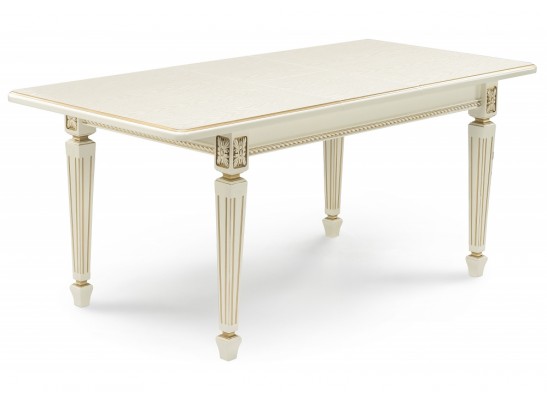 Деревянный стол Шанталь слоновая кость / золото в Каменске-Уральском