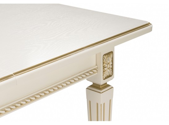 Деревянный стол Шанталь слоновая кость / золото в Каменске-Уральском