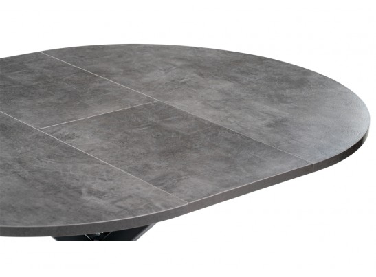 Деревянный стол Сурео 2 100(135)х100х77 камень темный / черный в Каменске-Уральском