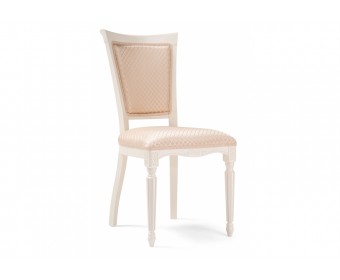 Деревянный стул Байона слоновая кость / ромб 02