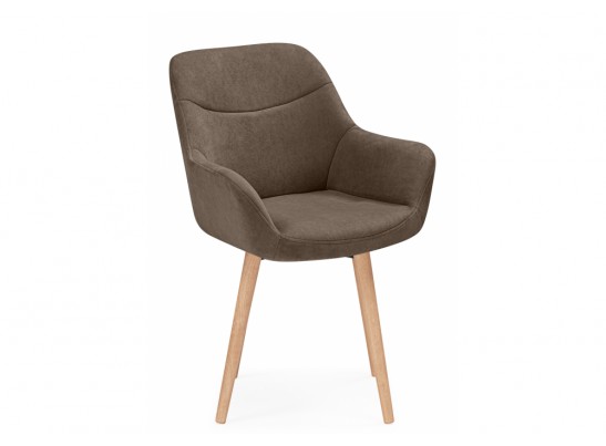 Деревянный стул Флюид 360 коричневый (glory 08) / светлое дерево в Каменске-Уральском