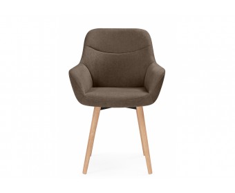 Деревянный стул Флюид 360 коричневый (glory 08) / светлое дерево