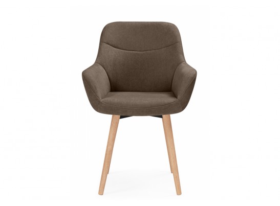 Деревянный стул Флюид 360 коричневый (glory 08) / светлое дерево в Каменске-Уральском