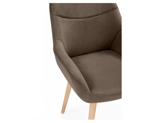 Деревянный стул Флюид 360 коричневый (glory 08) / светлое дерево в Каменске-Уральском