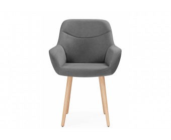 Деревянный стул Флюид темно-серый (zd 995) / светлое дерево