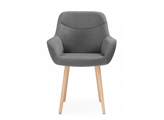 Деревянный стул Флюид темно-серый (zd 995) / светлое дерево в Каменске-Уральском