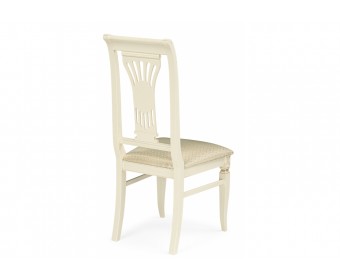 Деревянный стул Roy слоновая кость / золото патина