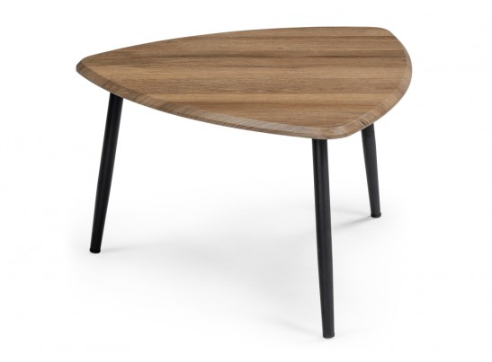 Комплект столиков Лойс 80х80х46(60х60х38) мрамор белый / дуб вотан в Каменске-Уральском