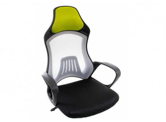 Компьютерное кресло Atlant белое / черное / зеленое в Каменске-Уральском