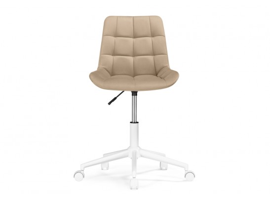 Компьютерное кресло Честер бежевый (velutto 05) / белый в Каменске-Уральском