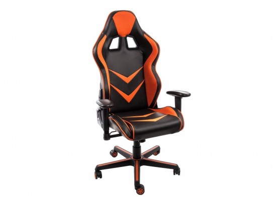 Компьютерное кресло Racer черное / оранжевое в Каменске-Уральском