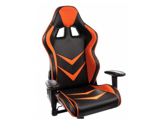 Компьютерное кресло Racer черное / оранжевое в Каменске-Уральском