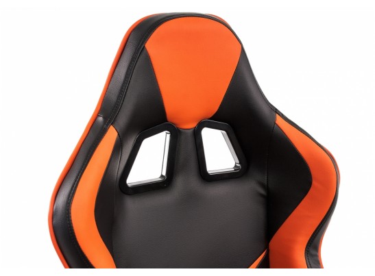 Компьютерное кресло Racer черное / оранжевое в Каменске-Уральском