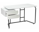 Компьютерный стол Desk 131х58х76 white / black в Каменске-Уральском