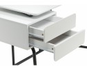 Компьютерный стол Desk 131х58х76 white / black в Каменске-Уральском