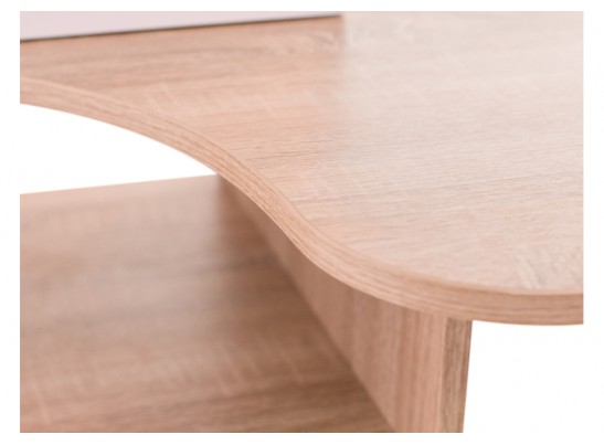 Компьютерный стол КСТ-16 120х60х160 левый дуб сонома / белый в Каменске-Уральском