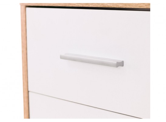 Компьютерный стол КСТ-16 120х60х160 левый дуб сонома / белый в Каменске-Уральском