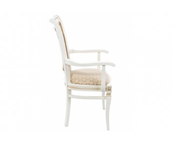 Кресло Mariano молочное / патина