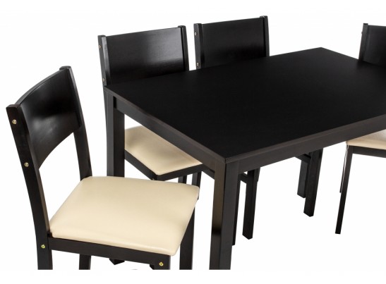 Обеденная группа Kabur (стол и 4 стула) cappuccino / cream в Каменске-Уральском