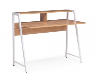 Письменный стол Аларо дуб вотан / белый матовый