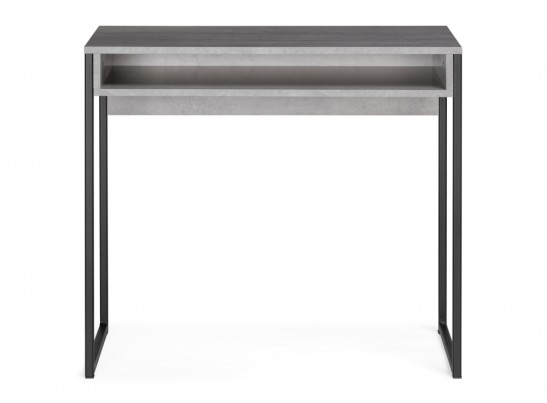 Письменный стол Лео Лофт 85х39х75 бетон / матовый черный в Каменске-Уральском